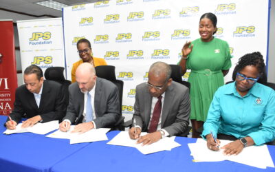 The JPS Foundation and The University of the West Indies (UWI), Mona Campus have signed a Memorandum of Understanding, which will see the JPS Foundation providing support for UWI’s annual Workshops for students preparing to sit Caribbean Advanced Proficiency Exams (CAPE).