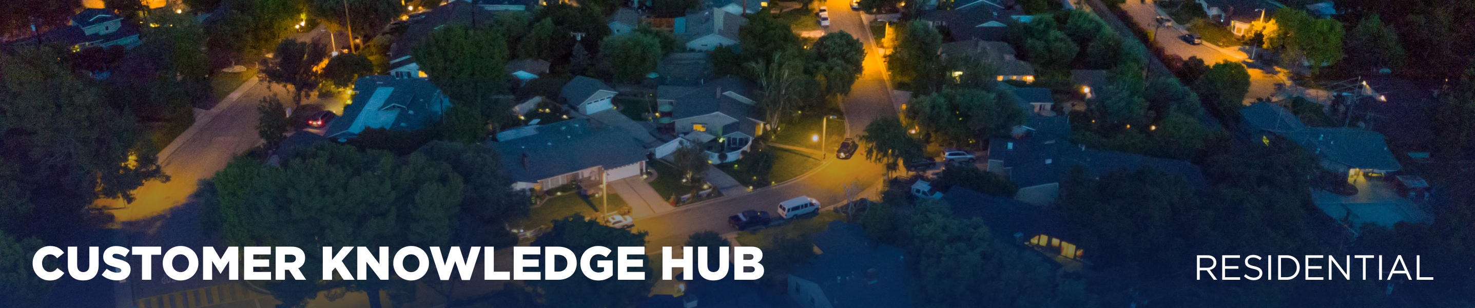 Website Page Header - Customer hub