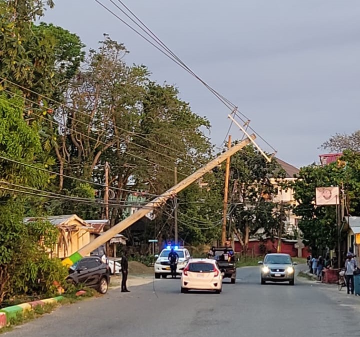 A car accident in Westmoreland, disrupts power for customers